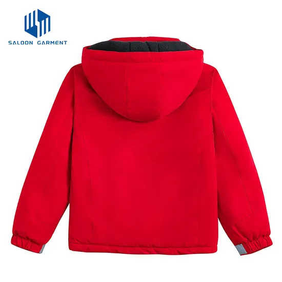 Girl's Warm Winter Hooded Fleece Outer Wear Windproof Raincoat Snow Ski Jacket