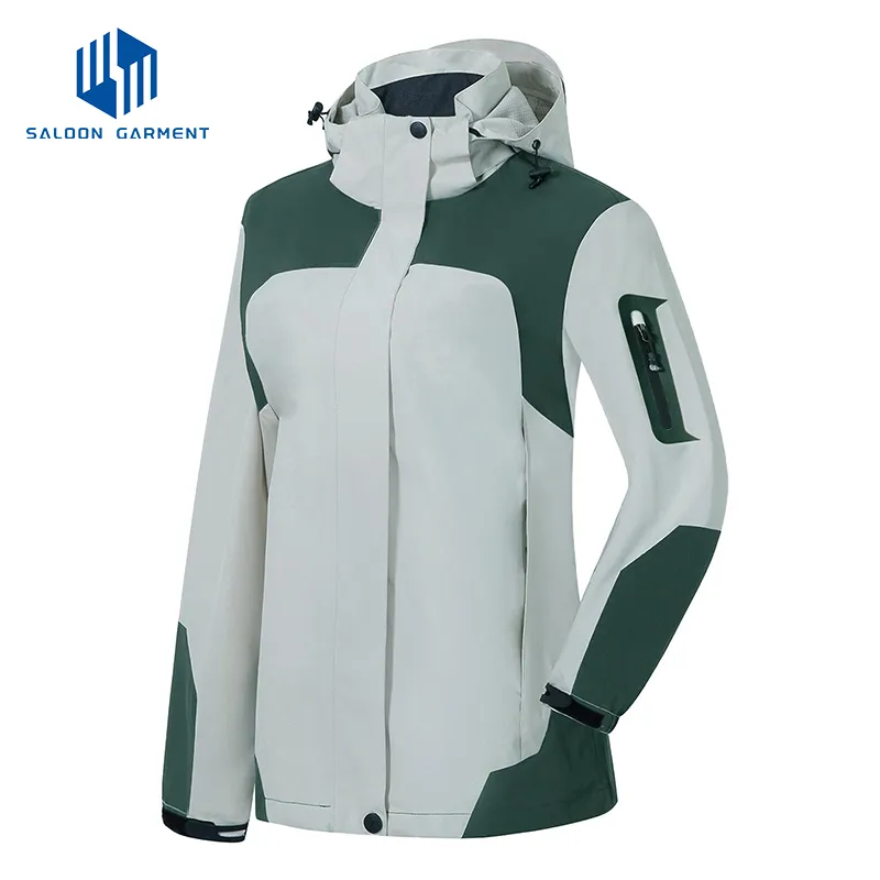 Custom Waterproof Sports Outdoor Women Polyester Windbreaker Jacket