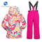 Girls' Waterproof Jumpsuit Winter Snowmobile Ski Suit Coveralls Kids' Snowsuit
