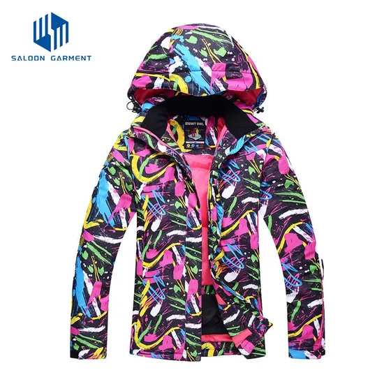 Stylish Women's Waterproof Snowboard Jacket with Breathable Hood