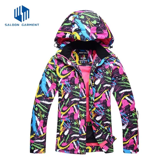 Stylish Women's Waterproof Snowboard Jacket with Breathable Hood
