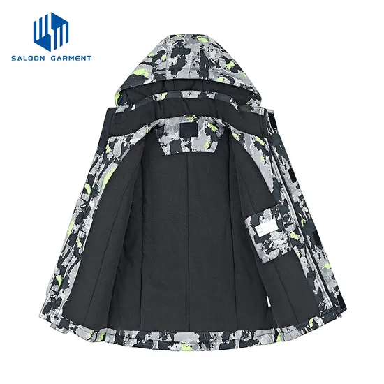 Kid's Winter Snow Coat Windproof Fleece Lined Waterproof Outdoor Snowboarding Ski Jacket
