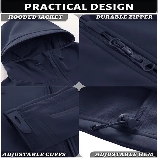 Men's Outdoor Waterproof Windbreaker Fishing Tactical Gear Softshell Jackets