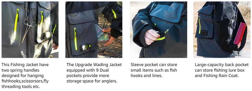 Wholesale Custom Logo Outdoor Breathable Waterproof 3 Layer Fabric for Fishing Jacket