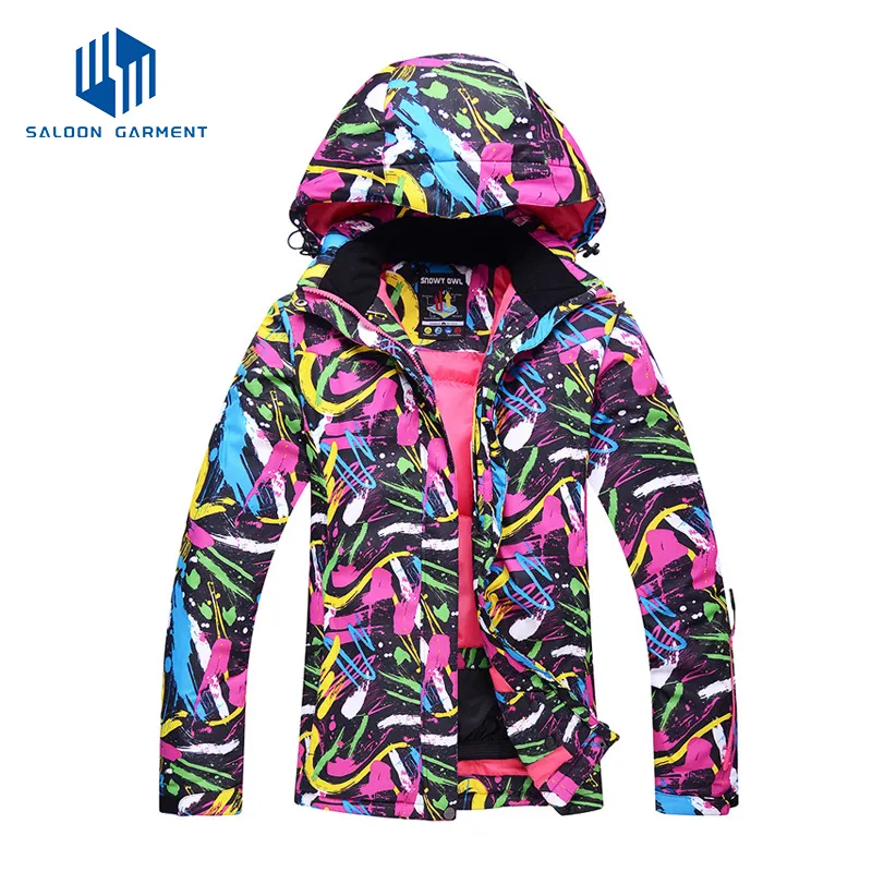 Fashionable Breathable Mountain Hiking Outdoor Ski Snow Jacket for Women