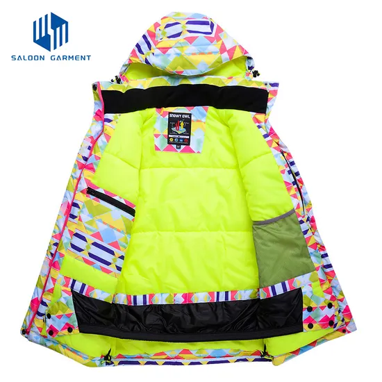 OEM Design Fashion Active Women's Waterproof Winter Sportswear Ski Jacket