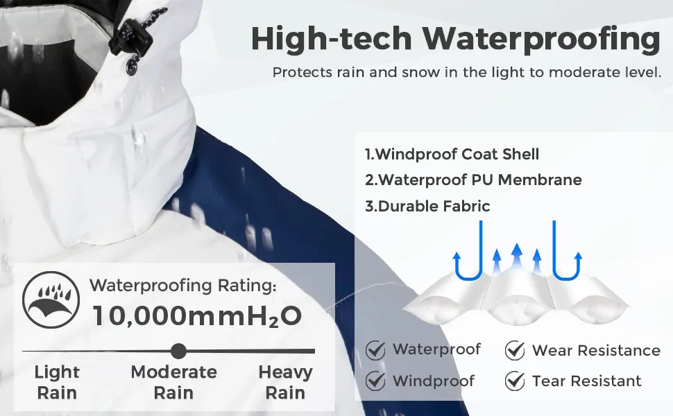 Waterproof Snow Winter Coat Ski Jacket for Men