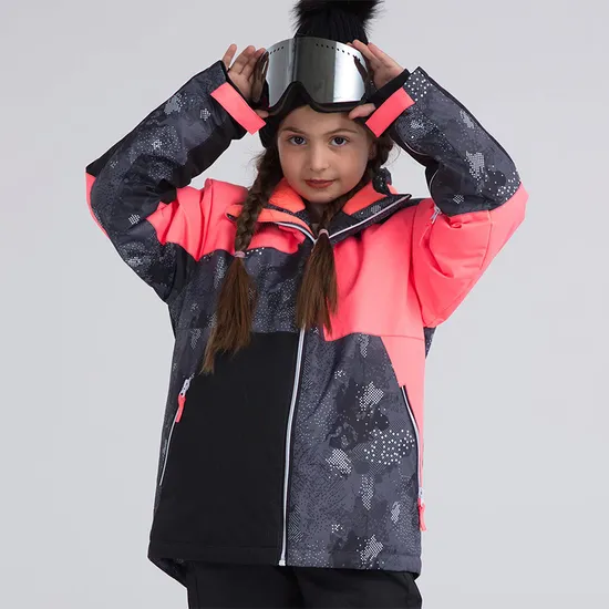 Girls' Waterproof Fleece Raincoat Windproof Warm Winter Coat Ski Jacket