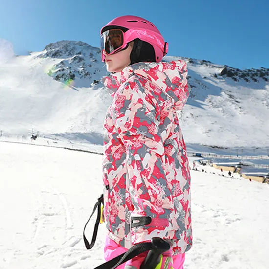 Girl's Waterproof Winter Snow Coat Hooded Fleece Outwear Windproof Raincoat Ski Jacket