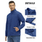 Men's Fleece Lined Lightweight Coats Water Resistant Outdoor Hiking Tactical Softshell Jackets
