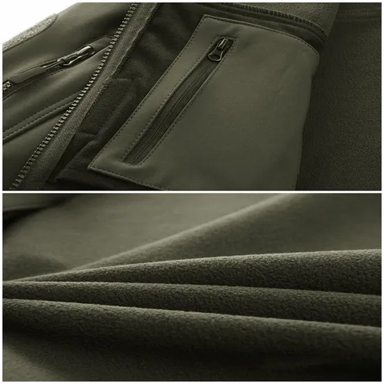 Water Resistant Windbreaker Tactical Softshell Jackets for Men