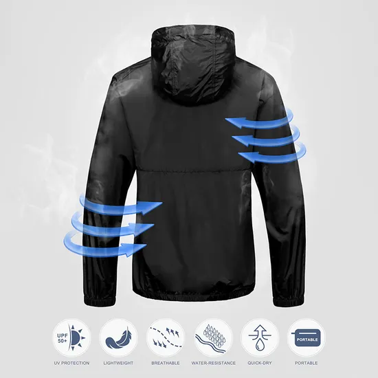Custom Logo Fashion Outdoor Sports Breathable Windbreaker Jacket