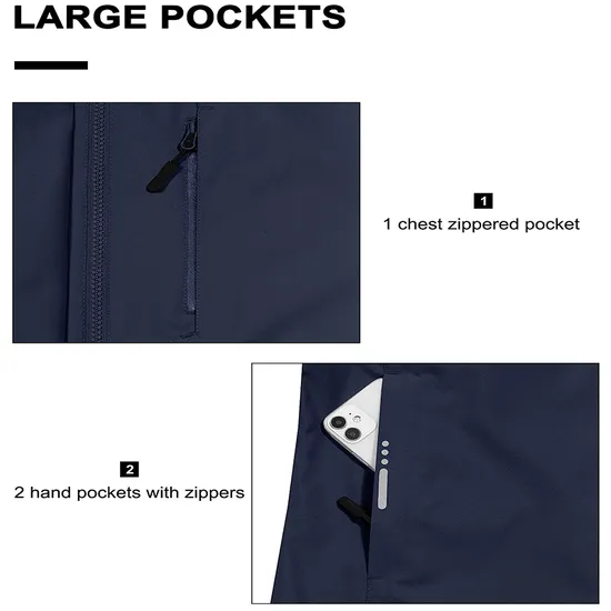 Outdoor Custom Logo Casual Coat Waterproof Windbreaker Jackets