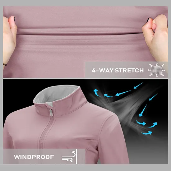 Custom Women Sports Outdoor Camping Coats Waterproof Workwear Softshell Jackets