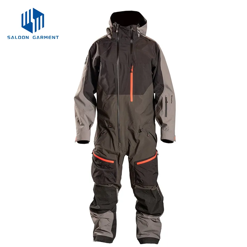 Customized Unisex Outdoor Windproof Waterproof Warm Hooded Snow Ski Snowboard Suit