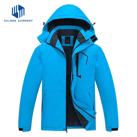 Men's Waterproof Windproof Warm Coat Ski Snowboarding Jacket with Detachable Hood
