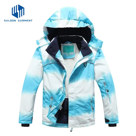Girl's Waterproof Fleece Windproof Winter Ski Snow Jacket with Hood