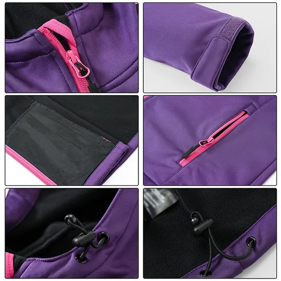 Women Water Resistant Coat Hiking Tactical Softshell Jacket