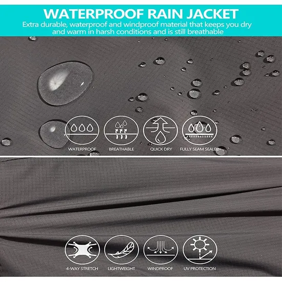 Custom Outdoor Rain Coat Waterproof Women's Windbreaker Jacket