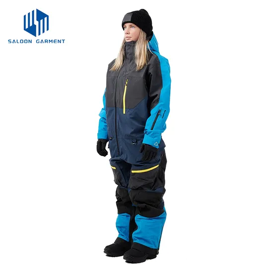 One Piece Ski Suits Waterproof Windproof Snowsuit Insulated Jumpsuit for Snow Sports