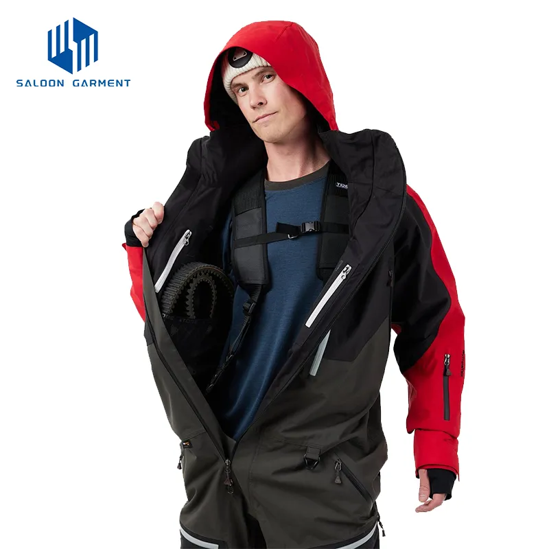 Men's Winter Outdoor Waterproof Insulated Warm One Piece Snowsuit Ski Jumpsuit Sportswear
