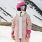 Girls' Waterproof Insulated Windbreaker Coat Fleece Lining Rain Ski Jacket