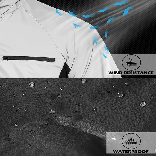 Men Waterproof PVC Street Raincoat Rainwear Waterproof Rain Jacket Suit