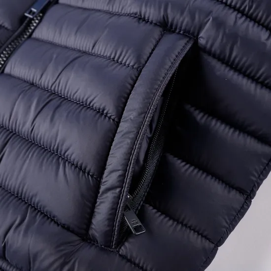 Wholesale Men's Custom Logo Nylon Winter Padded Warm Quilted Jacket