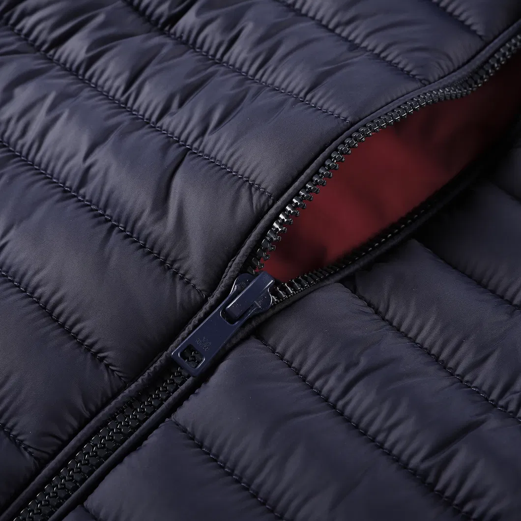 Wholesale Men's Custom Logo Nylon Winter Padded Warm Quilted Jacket