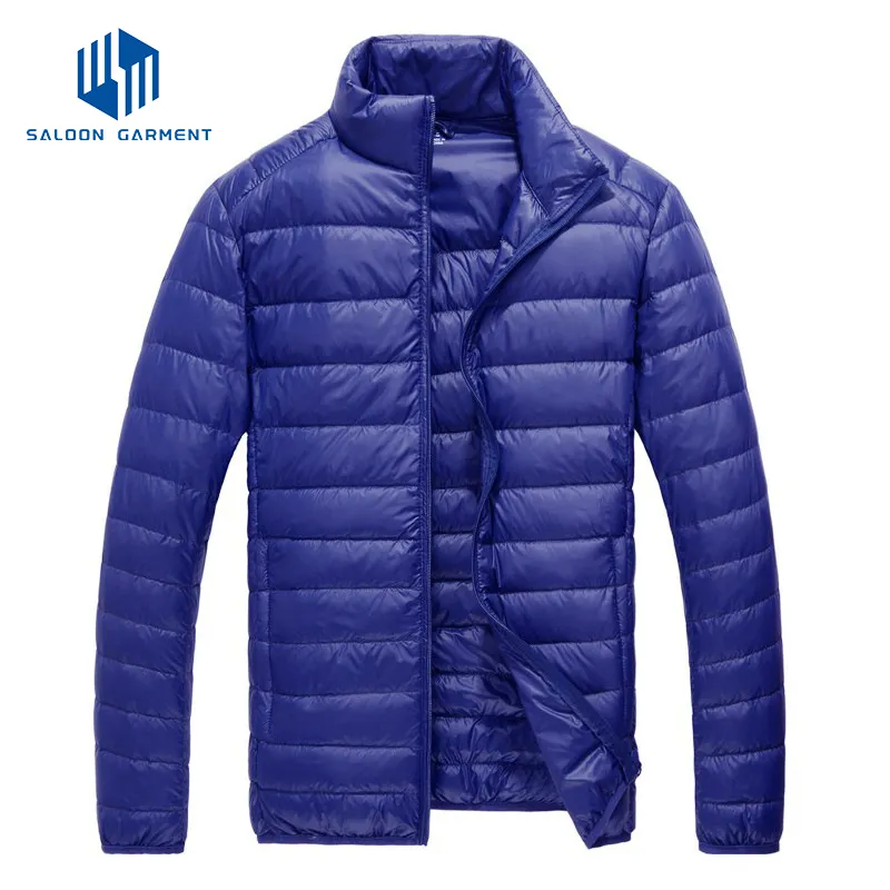 Wholesale Men's Customized Windproof Warm Puffer Coat Filling Ultralight Winter Jackets
