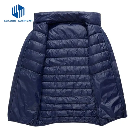 Wholesale Men's Customized Windproof Warm Puffer Coat Filling Ultralight Winter Jackets