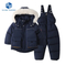 Children Clothing Set 2PCS Baby Toddler Boys Winter Down Jacket Jumpsuit Thicken Warm Kids Clothes Girls Infant Snowsuit