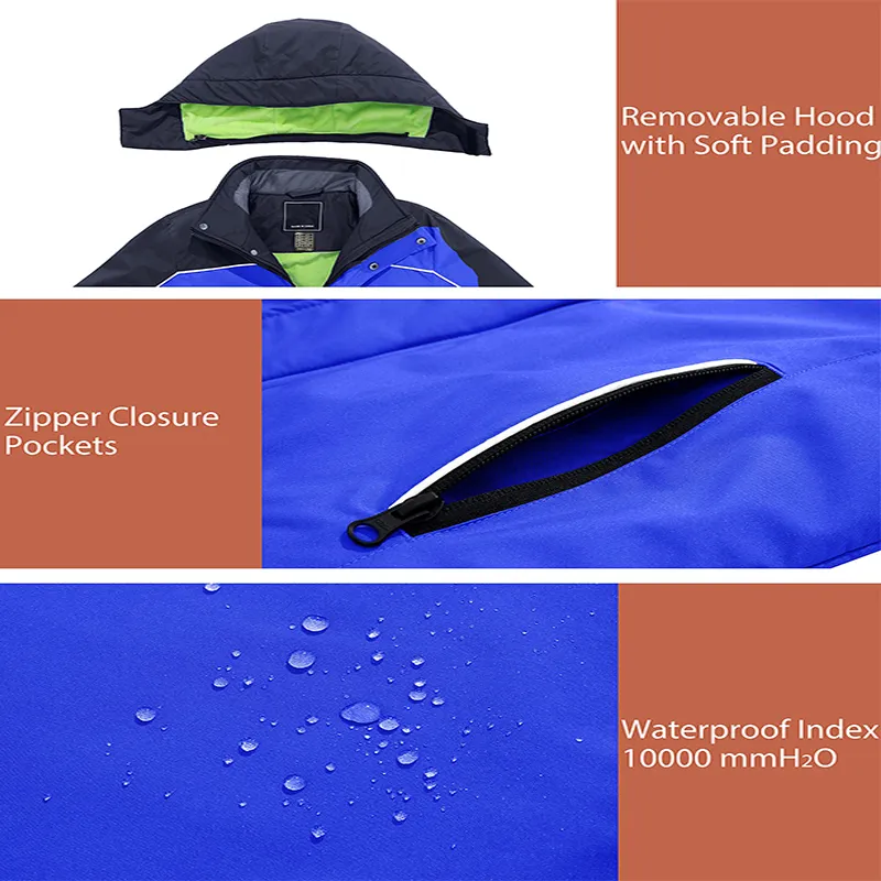 Factory Price Child Outdoor Long Sleeve Full Zip Windbreaker Fleece Lining Jacket