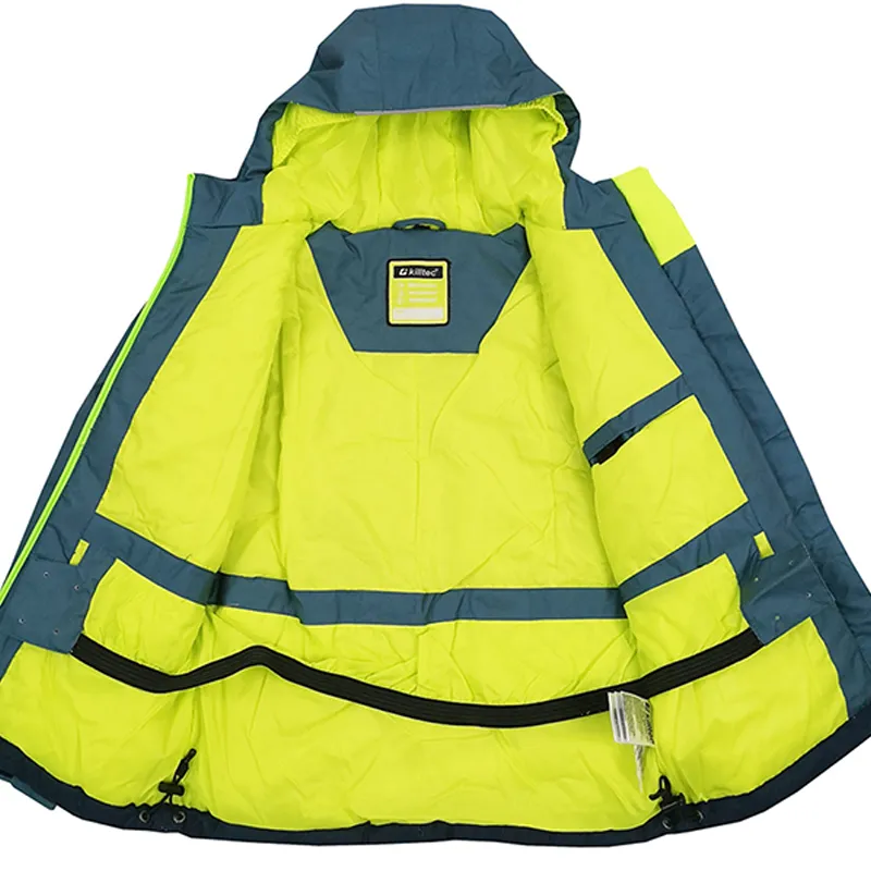 Custom Wholesale Outdoor Sports Ski Jacket Windproof Waterproof Kids Snow Coat with Hood Thermal Insulated Boys Winter Jacket