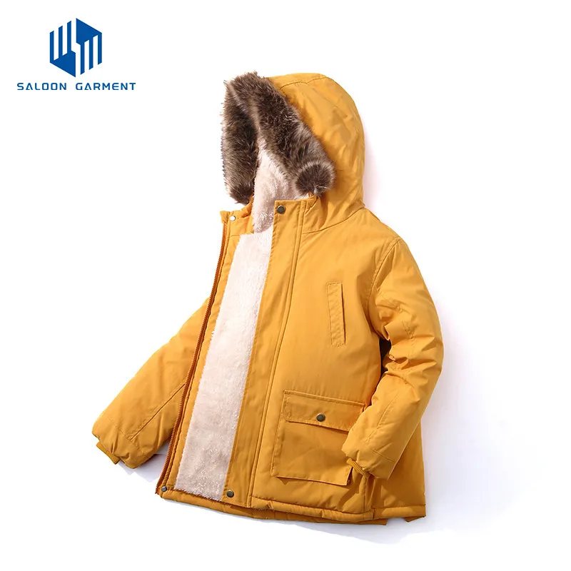 Hot Sale Kid Children's Wears Casual Kid Boy Clothing Fleece and Thick Warm Fashion Hooded Kids Jackets