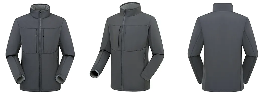 Custom Design Spring Autumn Men's Casual Outdoor Windproof Quick-Drying Waterproof Softshell Jacket