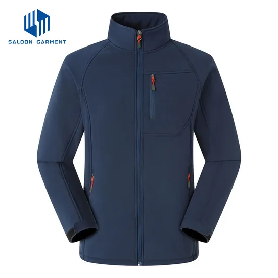 Wholesale Custom Logo Polyester Outdoor Hiking Water Resistant Windbreaker Casual Softshell Jacket