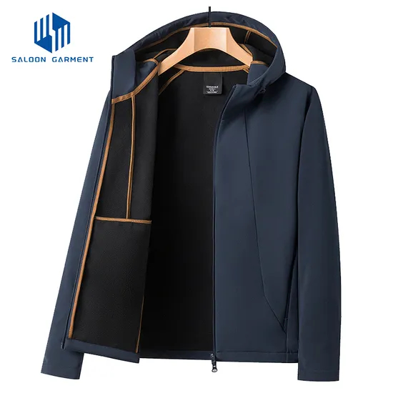 Wholesale Custom Outdoor Waterproof Windbreaker Polar Fleece Softshell Jacket