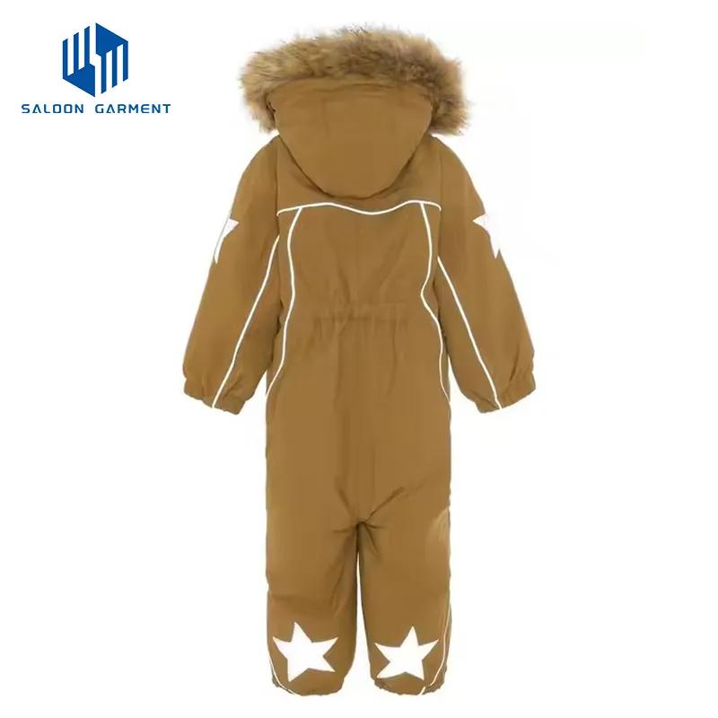 Custom Kids Winter Outdoor Ski Suit Boys Recycled Windproof Ski Jacket Pants Snowsuit for Children