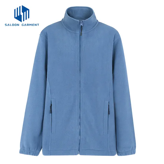 Wholesale High Quality Polyester Fleece Jacket for Women Winter Custom Embroidery Fleece Zip Jacket Women Windproof Casual Jackets