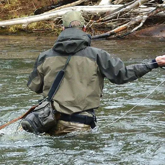 High Quality Men Outdoor Sport Equipment Wading 3 Layer Fabric for Hiking Camping Fishing Jacket