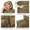 Women's Fashion Outdoor Winter Fleece Lining Quilted Hooded Vest Sleeveless Quilted Jacket