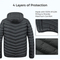 Wholesale Custom Logo Mens Winter Waterproof Quilted Padded Jacket