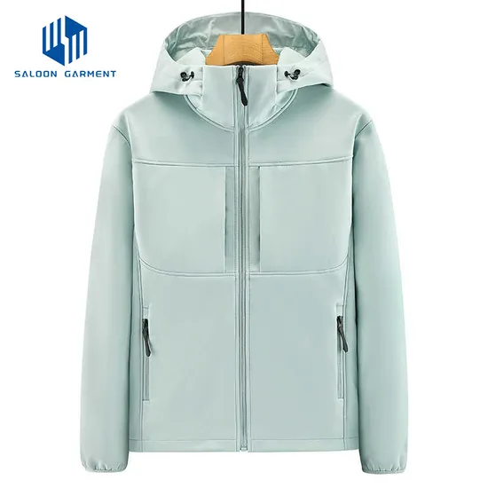 Custom Logo Women Men Outdoor Hiking Waterproof Jacket Winter Hooded Fleece Jacket for Unisex