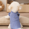 Autumn and Winter Plaid Warm Cotton Jacket for Pet Dogs
