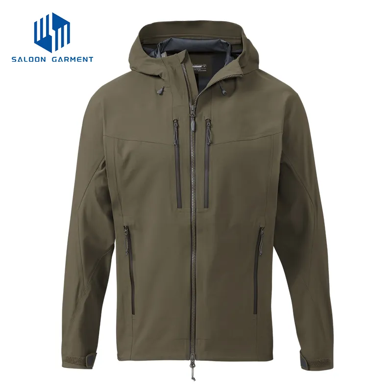 Custom Outdoor Winter Snowboarding Polyester Waterproof Breathable Fishing Jacket