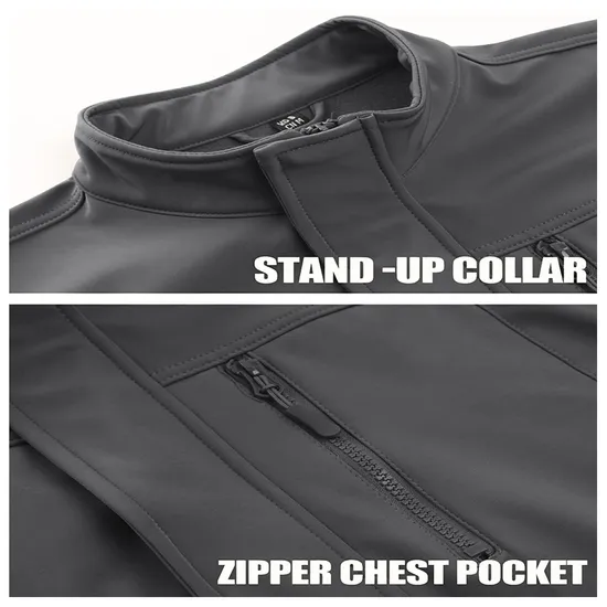 Men's Fleece Casual Warm Winter Tactical Softshell Jacket