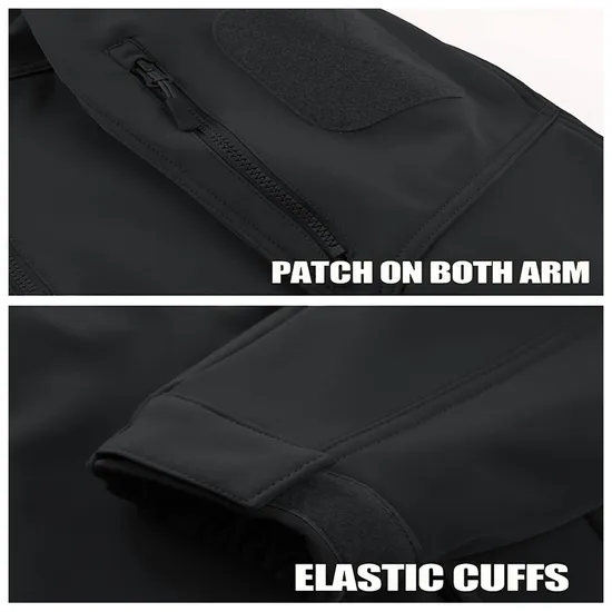 Mens Fleece Winter Coats Windproof Warm Tactical Softshell Jacket