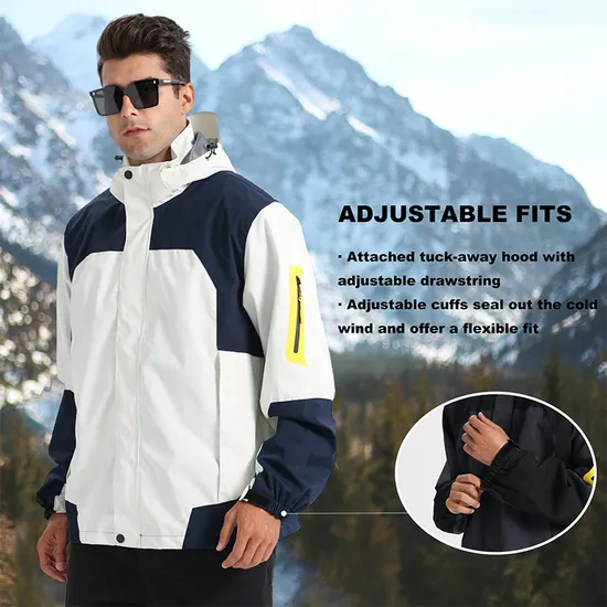 Custom Logo Manufacturer Wholesale Clothing Men Cotton Fleece Windbreaker Coat Jacket