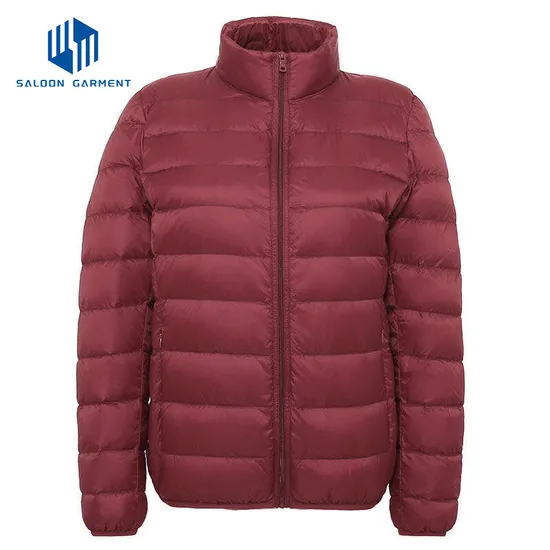 Customized Women's Packable Lightweight Puffy Coat Quilted Winter Warm Jacket